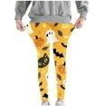 thumbnail image 5 of Girls' Halloween Leggings Pumpkin Printed Pants High Waist Stretchy Leggings for Girls 3-7Y, 5 of 6
