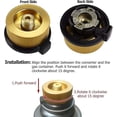 thumbnail image 3 of 3 Pcs Connecteur de Réchaud à Gaz Extérieur, Adaptateur de Buse de Conversion de Gaz de camping, 3 of 5
