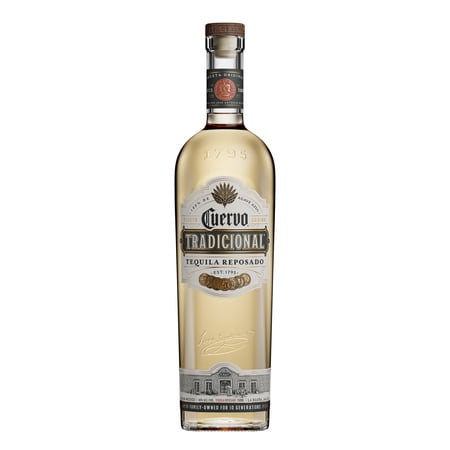 Jose Cuervo Tradicional Reposado Tequila, 750 ml Glass Bottle, 40% ABV