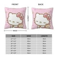 thumbnail image 2 of Hello Kitty Pillow Cover, Square Throw Pillow Cases For Couch Sofa Bed Living Room,Home Decorative, 12"X12", 2 of 9