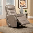 thumbnail image 4 of Bowery Hill Polyester/PU Manual Swivel Glider Recliner in Linen Brown, 4 of 4