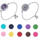 thumbnail image 1 of 2 juegos de pulseras difusoras de aceites esenciales de aromaterapia, pulseras deslizantes de acero inoxidable 316, medallón de aromaterapia, pulsera ajustable con 20 almohadillas de repuesto., 1 of 6