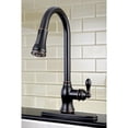 thumbnail image 2 of Kingston GSY7776ACL American Classic Single-Handle Pull-Down Kitchen Faucet in Naples Bronze, 2 of 6