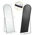 thumbnail image 5 of EDX Arched Full Length Mirror 64"x21" Free Standing Wall Mounted Leaning Floor Mirrors, Black, 5 of 10