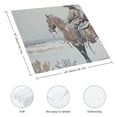 thumbnail image 3 of Nawy Horse Snow Cloth Napkins Polyester Reusable Machine Washable Fabric for Events Home Decor 2 PCS, 3 of 7