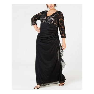 BETSY & ADAM Women's Black Lace Contrast Evening Seychelles | Ubuy