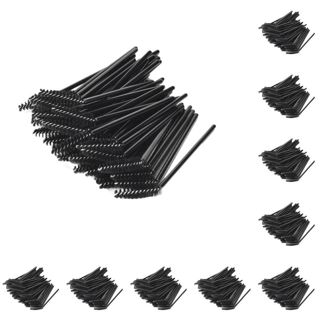 Seitruly 50 piezas de cepillo para pestañas de un solo uso, rizadores de varita de pestañas, peine de levantamiento de plástico, cepillos Type1 NO1
