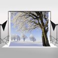 thumbnail image 1 of Fondo de foto ABPHQTO de nieve 150x220cm Blanco Invierno Paisaje de nieve 3D, 1 of 2