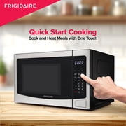 Frigidaire 1.1 Cu. ft Countertop Microwave Oven, 1000 Watt Microwave with 10 Power Levels, Stainless Steel