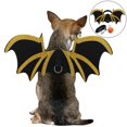 thumbnail image 1 of Alas De Murciélago Para Gatos Con Cinta De Fieltro Ajustable Y Campana De Calabaza, Disfraces De Mascotas, Ropa, Decoración De Halloween Para Fiesta De Disfraces Inevent HA037206-00, 1 of 6