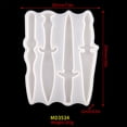 thumbnail image 4 of Naiovety Espada DIY molde de silicona reutilizable molde duradero multiusos plegable fácil almacenamiento moldes colgantes herramientas de Artesanía 4 espadas pequeñas, 4 of 6