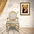 thumbnail image 3 of Master of the Legend of Saint Ursula 18x24 Gold Ornate Framed and Double Matted Museum Art Print Titled - Virgin and Child with Two Angels (circa 1485), 3 of 4
