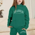 thumbnail image 2 of XUELUO Toddler Girls Outfits Sets Autumn Letters Los Angeles Print Hoodies With Sweatpants Athletic Girls 2 Pieces Outfits, 2 of 4