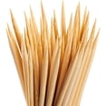 thumbnail image 1 of Uanit 100 brochetas de bambú de 6 pulgadas, brochetas de madera premium sin astillas, brochetas para asar, barbacoa, aperitivos, brochetas de frutas, fuentes de chocolate, cócteles, palillos de, 1 of 6