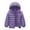 Purple, variant on WOYY Toddler Boys Winter Down Coat Soild Hooded Padded Jacket Outerwear, Sizes 2-3T