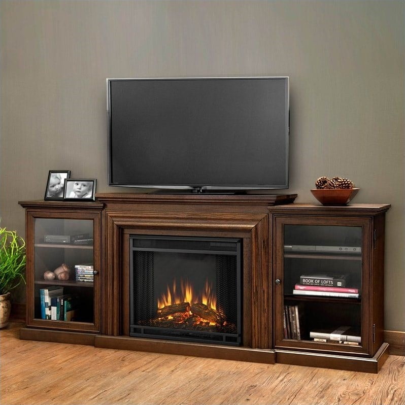 Real Flame Frederick Entertainment Electric Fireplace In Chestnut