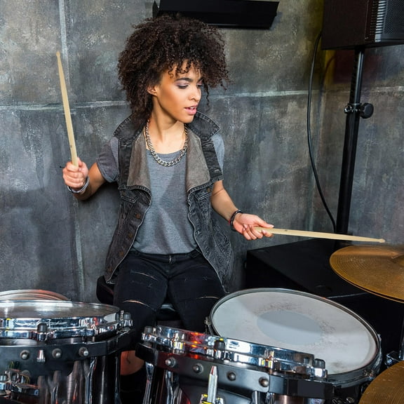 unbranded  Maple Sticks Shaped Kid Drums Kids Musical Instruments Drumsticks Child