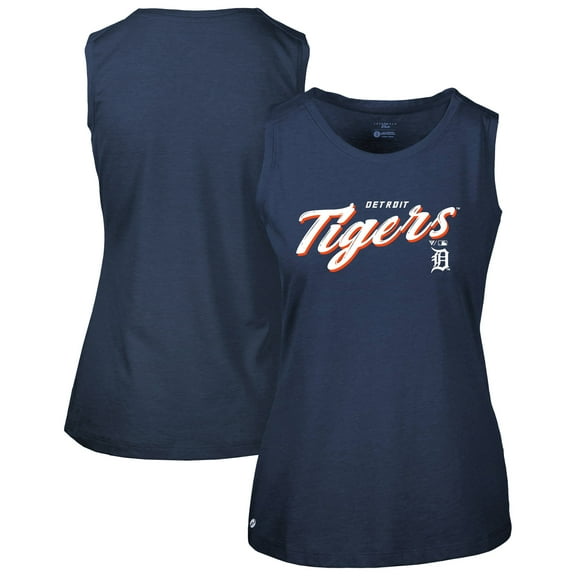 Women's-Levelwear  Navy Detroit Tigers Macy Tank Top
