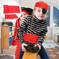 thumbnail image 2 of 1 set of Pirate Costume Set Pirate Costume Supplies Pirate Waist Belt and Bandana, 2 of 4