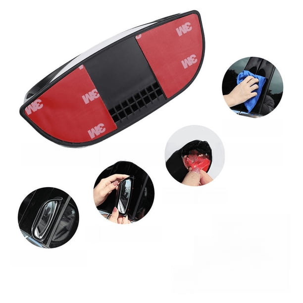 Espejo retrovisor de dos filas para automóvil Espejo gran angular universal Espejo de pilar B Espejo de punto ciego de vidrio HD