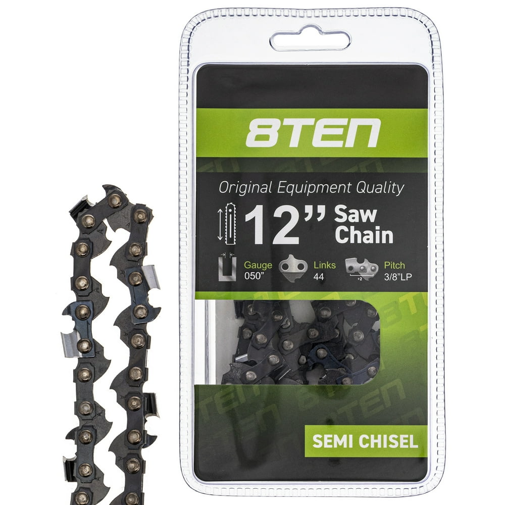 8TEN Chainsaw Chain 12 inch .050 3/8 Pitch 44DL for Stihl McCulloch