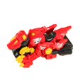 thumbnail image 2 of Juguete de dinosaurio transformador, transformación automática, juego divertido, juguete de dinosaurio deslizante para niños en edad preescolar, niñas velociraptor rojo, 2 of 10