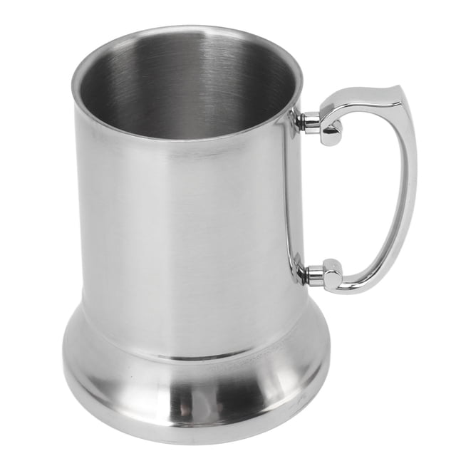 Taza de cerveza, taza de cerveza de acero inoxidable, taza de cerveza de acero inoxidable, taza de café hecha a mano con cuidado