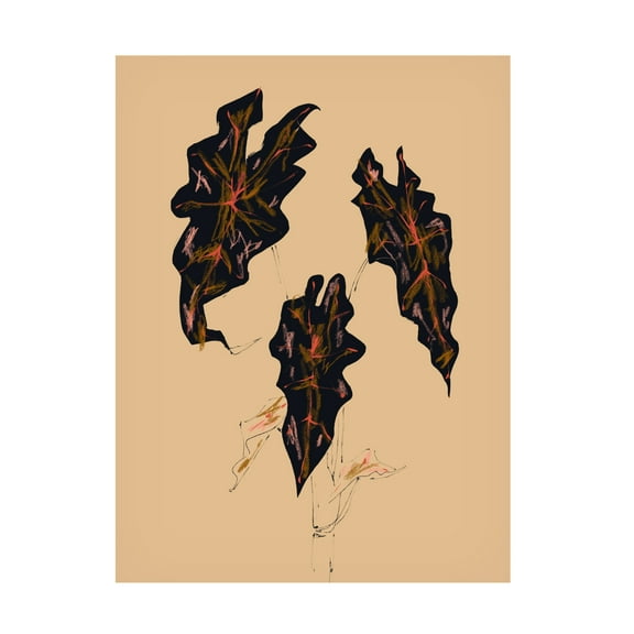 Trademark Fine Art Francesco Gulina Alocasia Polly Beige Canvas Wall Art