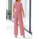thumbnail image 2 of Mono Enterizo PRETTYGARDEN Mujer Cuello Cuadrado Pierna Ancha Rosa Polvoriento XS, 2 of 8