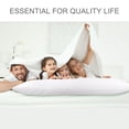 thumbnail image 2 of Unique Bargains Pillowcases 2 Pack 100% Cotton Body Pillow Covers White 20" x 72", 2 of 8