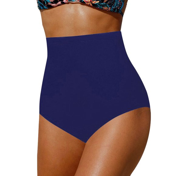 Ketyyh-chn99 Swimwear Women 2024 Swimsuits Tankini Fashion Women's High Waisted Swim Shorts Swim Board Shorts for Women Navy,2XL