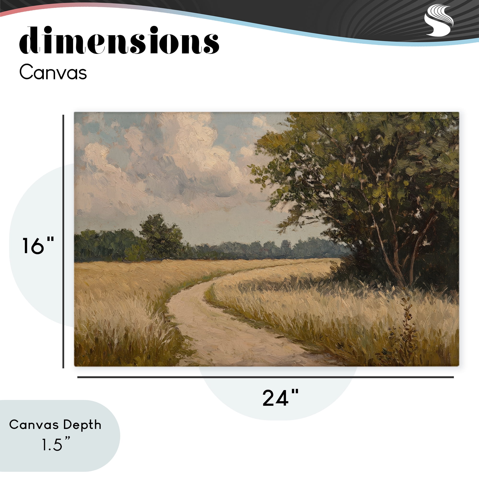 Stupell Industries Peaceful Thinking Path Canvas Wall Art, design by Petal Prints Design