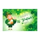 thumbnail image 1 of Shamrock Banner Flag Irish Decor, Double Printed Yard Sign Trefoil Poster, Green Coins Luck Irish Holiday, Outdoor Yard Decor, St Patrick's Day Irish Festive, Lightweight Foldable, Durable, 1 of 9