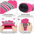 thumbnail image 4 of TAGVO 3 in 1 Warm Beanie Hat Scarf Gloves Set for Kids, Winter Thicken Fleece Thermal Knit Hat Scarf Gloves Set,for Kids children Boys Girls, Aged 3-6, Winter Accessories Sets, 4 of 7