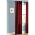 thumbnail image 2 of Gorgeous Home Linen Faux Silk Grommet Window Curtain, 52" x 84", Burgundy, 1 Panel, 2 of 5