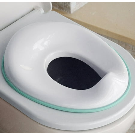 Potty Training Toilet Seat for Boys And Girls, Fits Round & Oval Toilets, Non-Slip with Splash Guard, Includes Free Storage Hook - Jool