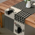 thumbnail image 6 of Farm Chicken Hen Animal Placemats Set of 4, Black White Buffalo Check Plaid Farmhouse Chick Dining Table Place Mats, Spring Summer Country Rustic Kitchen Decor Home Decoration 12 x 18 Inch, 6 of 6