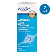 (2 pack) (2 Pack) Equate Contact Lens Cleaner For Rigid Gas Permeable Lenses , 1 Oz