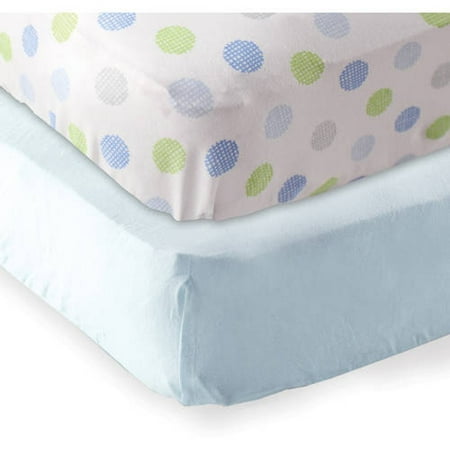 Luvable Friends Baby Boys Fitted Crib Sheet 2 Pack Choose Your