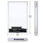 USB3.0 boîte de disque dur mobile transparent 2,5 pouces portable boîte de disques dur SATA état solide du disque dur série SSD