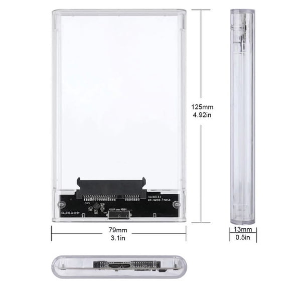 USB3.0 transparent mobile hard disk box 2.5-inch notebook hard disk box SATA serial hard disk solid state SSD