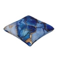 thumbnail image 3 of Multi-Size Linen Sofa Pillow Cover Invisible Zipper Open And Close Strong Use For Sofa Chair Garden Sofa Car Blue And White Gold Marble 20"X20", 3 of 8