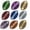 Multi-Color Mix, variant on Confetti Football Black - Pouch (1/2 oz) - CCP9941
