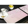 thumbnail image 6 of 2024 Placemat Pink Cherry Blossom 4/6pcs Table Pad Mats for Dining Table Home Kitchen r Accessories Linen Coaster, 6 of 7