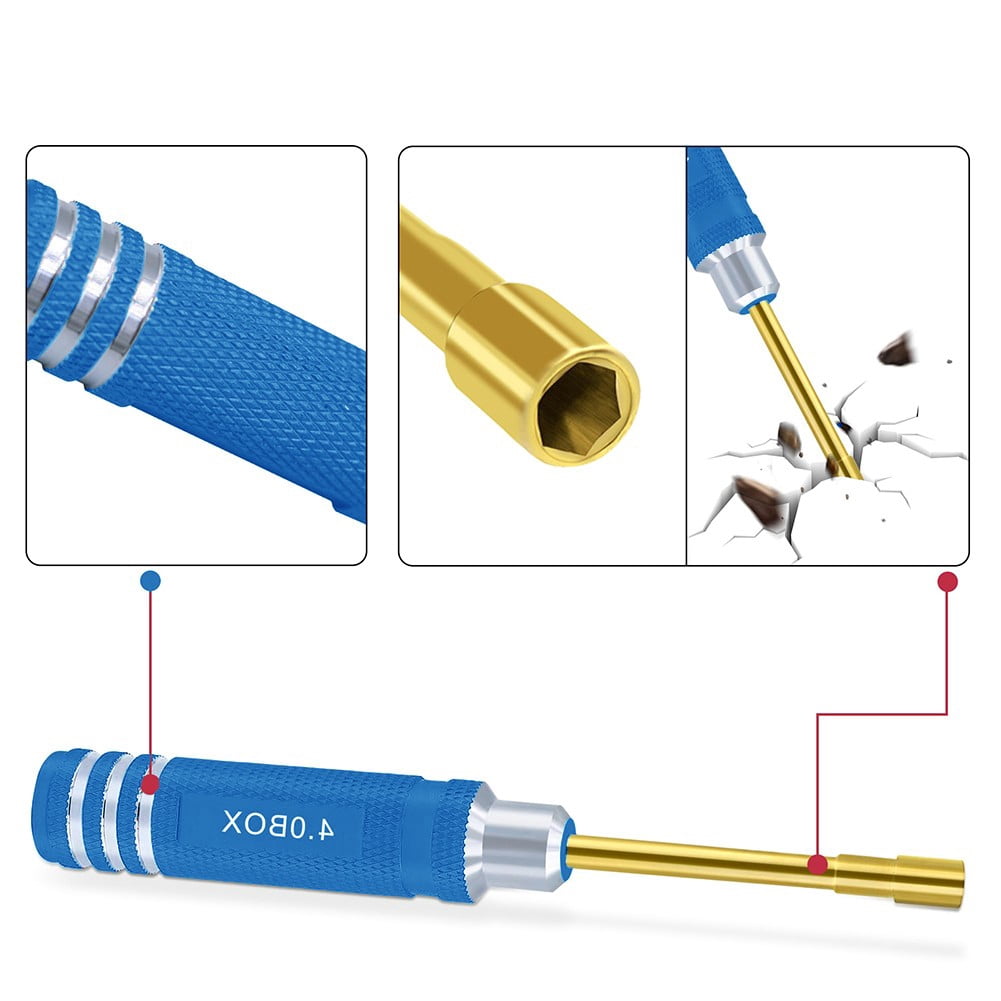 for Precision Hex Screwdriver Set for RC Models - 7 for Durable Tools with Ergonomic