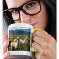thumbnail image 2 of 3drose, Victory Ranch Alpaca Farm, Mora, New Mexico - Us32 Jmr0361 - Julien Mcroberts, 15oz Two-tone Yellow Mug, 2 of 6
