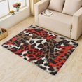 thumbnail image 2 of Leopard Print Rugs for Living Room Bedroom - Colorful Rug 3x5 - Abstract Art Carpet for Home Decor - Washable Non Slip Patterned Indoor Small Area Rug - Soft & Low Pile (ZJ&355), 2 of 7