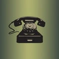 thumbnail image 2 of PI Studio 20x20 White Modern Wood Framed Museum Art Print Titled - MCM Telephone, 2 of 4