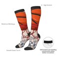 thumbnail image 4 of Fotbe Basketball Shot Calcetas Divertidas Estampadas para Hombre y Mujer, Calcetas de Algodón hasta la Rodilla para Caminar, Correr, Enfermería y Embarazo, 4 of 6