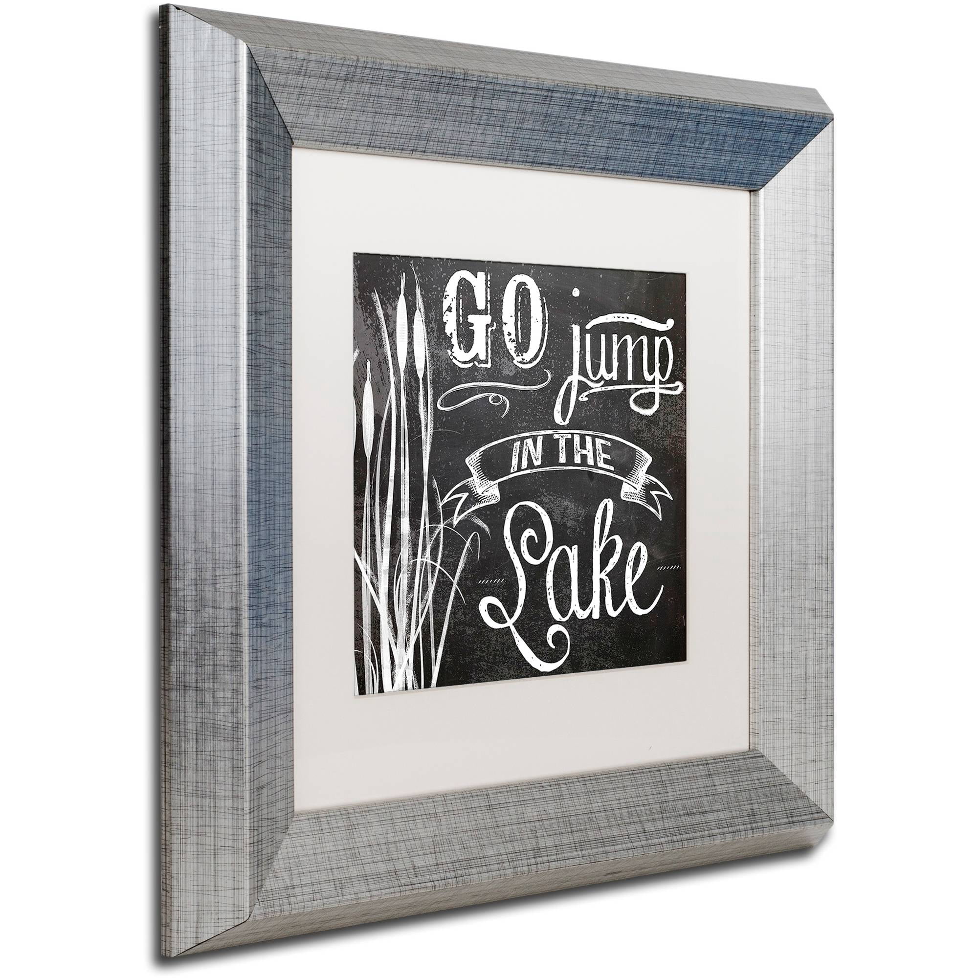 Trademark Fine Art "Lake House V" Canvas Art by Color Bakery White Matte, Silver Frame